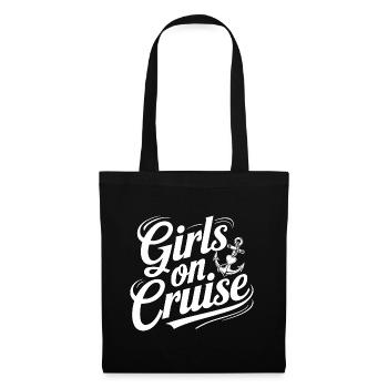 Girls on Cruise | JGA Shirt für die Crew - Stoffbeutel - Schwarz - Vorne