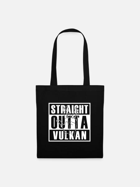 Straight Outta Vulkan - Stoffbeutel - Schwarz