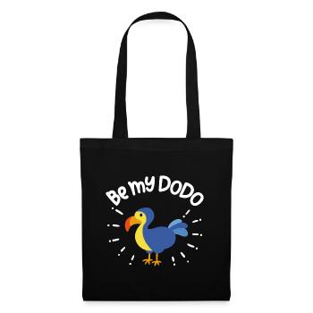 Sei mein Dodo | ich liebe Dodos - Stoffbeutel - Schwarz - Vorne