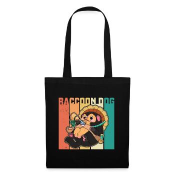 chien raton laveur chien raton laveur Enok Japon - Sac en tissu - noir - Devant