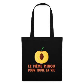 EVG Drôle Le Même Minou pour toute la vie - Sac en tissu - noir - Devant