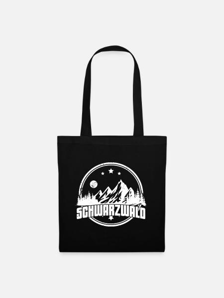 Schwarzwald Schwarzwaldmädel Bollenhut Damen - Stoffbeutel - Schwarz