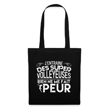 Volleyball coach Entraineur coach Volleyball !! - Sac en tissu - noir - Devant
