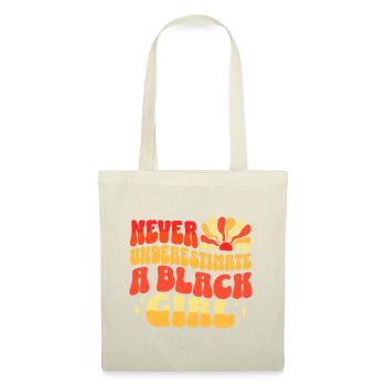 Jamais Sous-estimer Fille Noire - Sac en tissu - nature - Devant