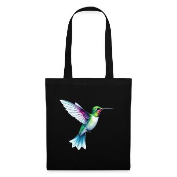 Adore Hummingbirds Colorful Watercolor Hummingbird - Tote Bag - black - Front
