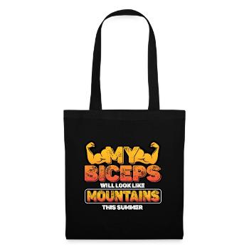 My Biceps Will Look Like Mountains This Summer - Tote Bag - black - Front