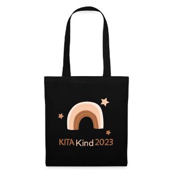 Kita Kind 2023 Hort Kindergarten - Stoffbeutel - Schwarz - Vorne