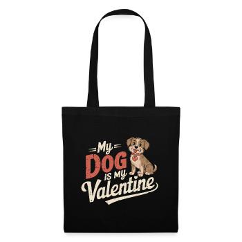 My Dog Is My Valentine | Valentine's Day for Dogs - Tote Bag - black - Front