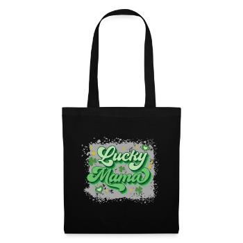 Fête de la Saint-Patrick Maman heureuse - Sac en tissu - noir - Devant