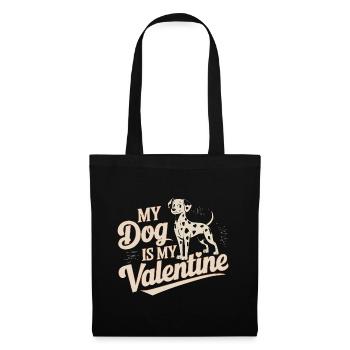 My Dog Is My Valentine | Dalmatian Valentine's Day - Tote Bag - black - Front
