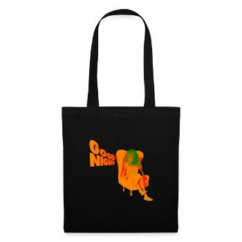 BONNE NUIT - Sac en tissu - noir - Devant