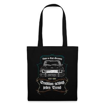 Oldtimer DDR W 353 Retro Tuning Low #lowddr - Stoffbeutel - Schwarz - Vorne