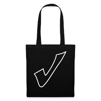 Haken Emoji Skizze Zeichnung weiß - Tote Bag - black - Front