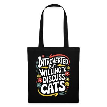 Introvert, antisocial, introvert - Tote Bag - black - Front
