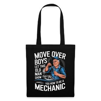 Mécanicien Atelier mécanique - Sac en tissu - noir - Devant