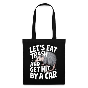 Opossum Possum Animal - Tote Bag - black - Front