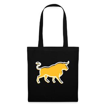 Un taureau sauvage - Sac en tissu - noir - Devant