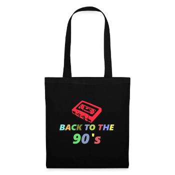 Retour aux années 90 - Sac en tissu - noir - Devant