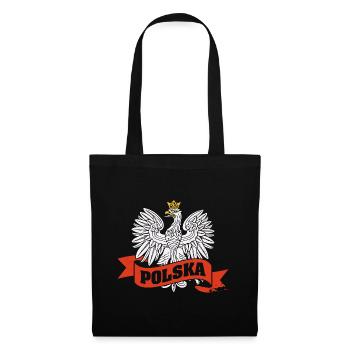 Pologne Polska Polski Husaria Cavalerie polonaise - Sac en tissu - noir - Devant