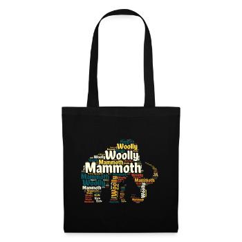Mammouth Laineux Nuage De Mots Mammouth Homme - Sac en tissu - noir - Devant