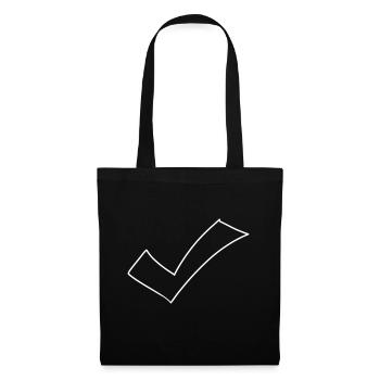 Hook Emoji Sketch Dessin - Sac en tissu - noir - Devant