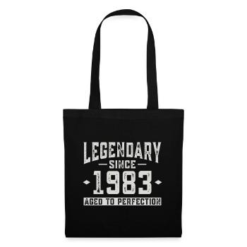 Legendär seit 1983 - Stoffbeutel - Schwarz - Vorne