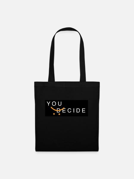 MOTTO LOGO SPRUCH DEEP - Stoffbeutel - Schwarz