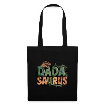 Dinosaure Papa Saurus Cadeau Papa - Sac en tissu - noir - Devant