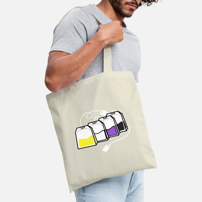 Nonbinary Pride Teebeutel Nonbinary Pride Stoffbeutel