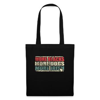 Plus de Noirs Plus de chiens Plus d’Irlandais - Sac en tissu - noir - Devant