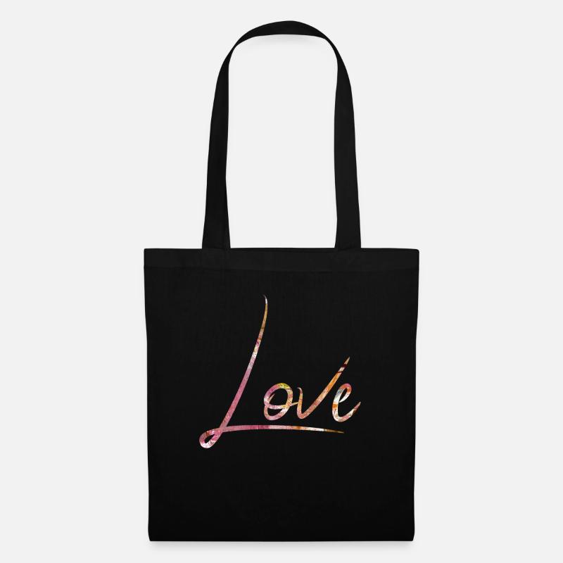 Love - Stoffbeutel - Schwarz