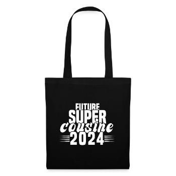 Pregnancy announcement 2023 future super cousin - Tote Bag - black - Front