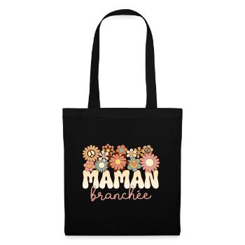 Mère Merveilleuse Maman Formidable Maman Branchée - Sac en tissu - noir - Devant