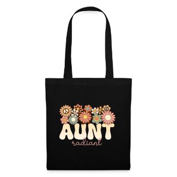 Retro Boho 1970 Tante Formidable Tata Radieuse - Sac en tissu - noir - Devant