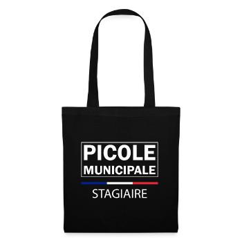 Picole Municipale - Stagiaire - Sac en tissu - noir - Devant