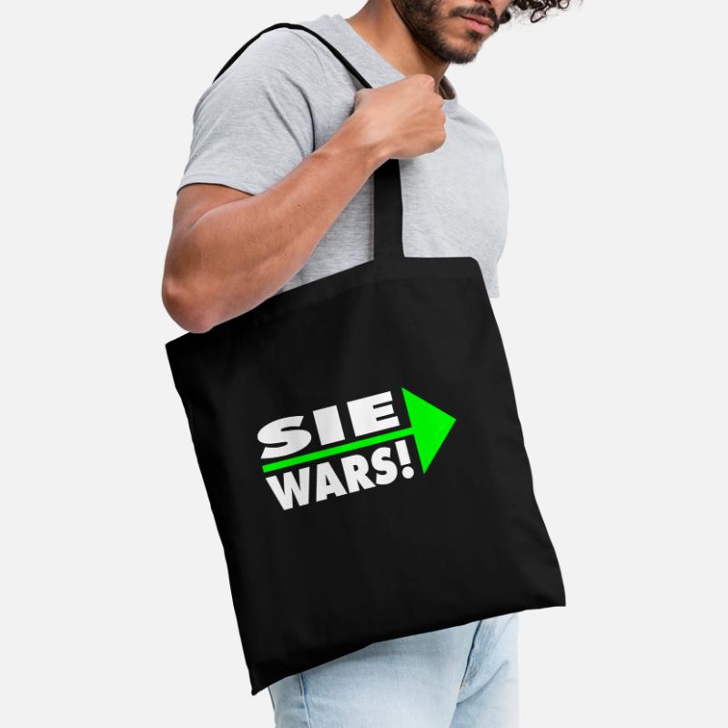 Sie wars! Partner- oder Partyshirt Stoffbeutel