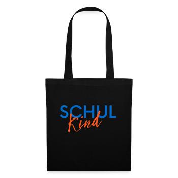Schule Schulkind Kind Einschulung - Stoffbeutel - Schwarz - Vorne