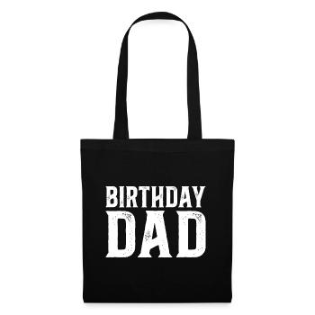 Geburtstag Vaterfeier Geburtstag Papa - Stoffbeutel - Schwarz - Vorne