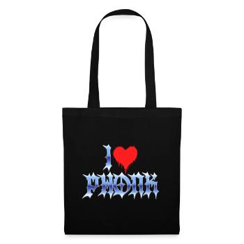 I love phonk - I love phonk music - Tote Bag - black - Front