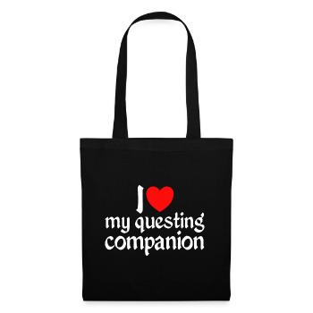 Idée Romantique Couple Fête Médiévale - Sac en tissu - noir - Devant