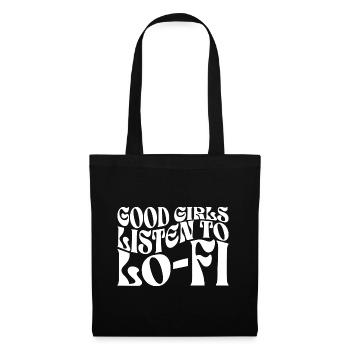 girls lofi B - Sac en tissu - noir - Devant