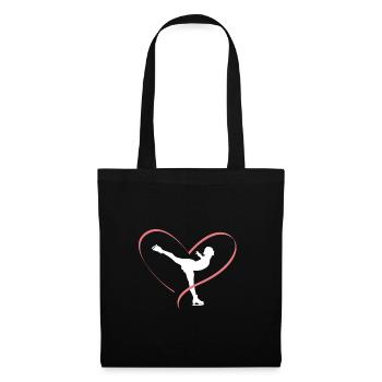 Patinage artistique Danse sur glace Patinage sur glace Femmes Filles - Sac en tissu - noir - Devant