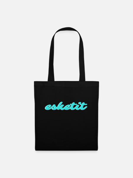 esketit - Stoffbeutel - Schwarz
