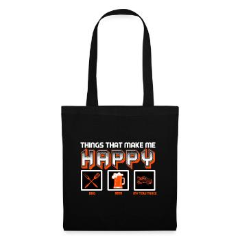 Things That Make Me Happy BBQ Beer My Tow Truck - Tote Bag - black - Front