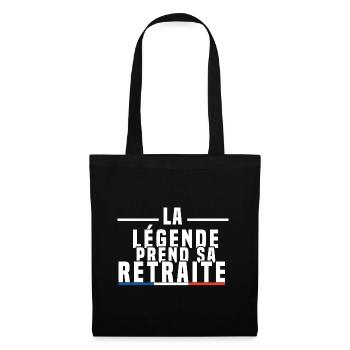 La Légende Prend Sa Retraite - Sac en tissu - noir - Devant