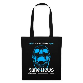 Feed me fake news urban in blue - Tote Bag - black - Front