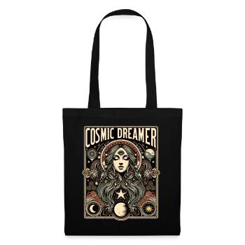 Cosmic Dreamer Mystical Art - Tote Bag - black - Front