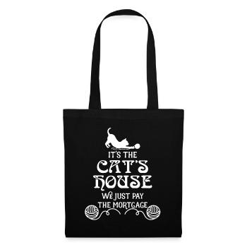 It's The Cat's House - Tote Bag - black - Front