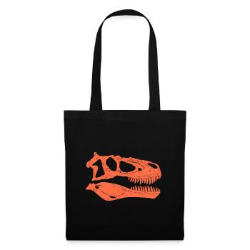 Daspletosaurus fossil skull - Tote Bag - black - Front