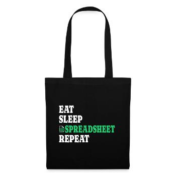 Insurance Actuary Analyst Spreadsheet - Tote Bag - black - Front